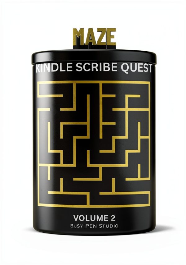 Kindle Scribe Maze Series Logic Puzzle Book 52‑Page Print Replica-0