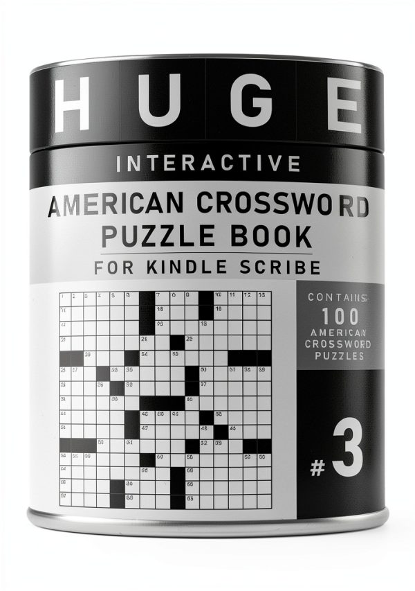 American Crosswords for Kindle Scribe Book 3 Print Replica Puzzle Book-0