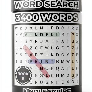 Large Print Word Search Puzzles Book 8 by Kindle Scribe 178 Pages 2025-0