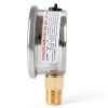 Glycerin Filled Vacuum Gauge by Uharbour 2.5" Clear Dial Stainless-6