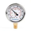 Glycerin Filled Vacuum Gauge by Uharbour 2.5" Clear Dial Stainless-2