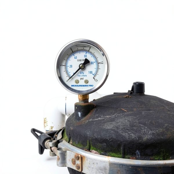 MEASUREMAN PRO 2" Pressure Gauge 0-15 psi Glycerin Filled Steel-6