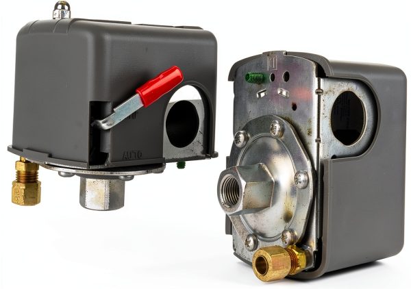 Square D Pumptrol Pressure switch for compressed air compressor 9013FHG12J52M1X 95-125 psi With Unloader & On/Off Lever (Paks)-3