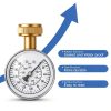 Water Pressure Gauge MEASUREMAN 200 PSI 2-1/2" 3/4" Hose Thread Black-2